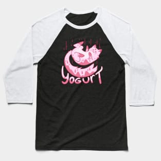 Yogurt Cat Baseball T-Shirt